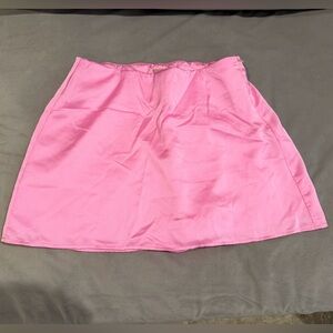 Show Me Your Mumu Pink Satin Skort Size S